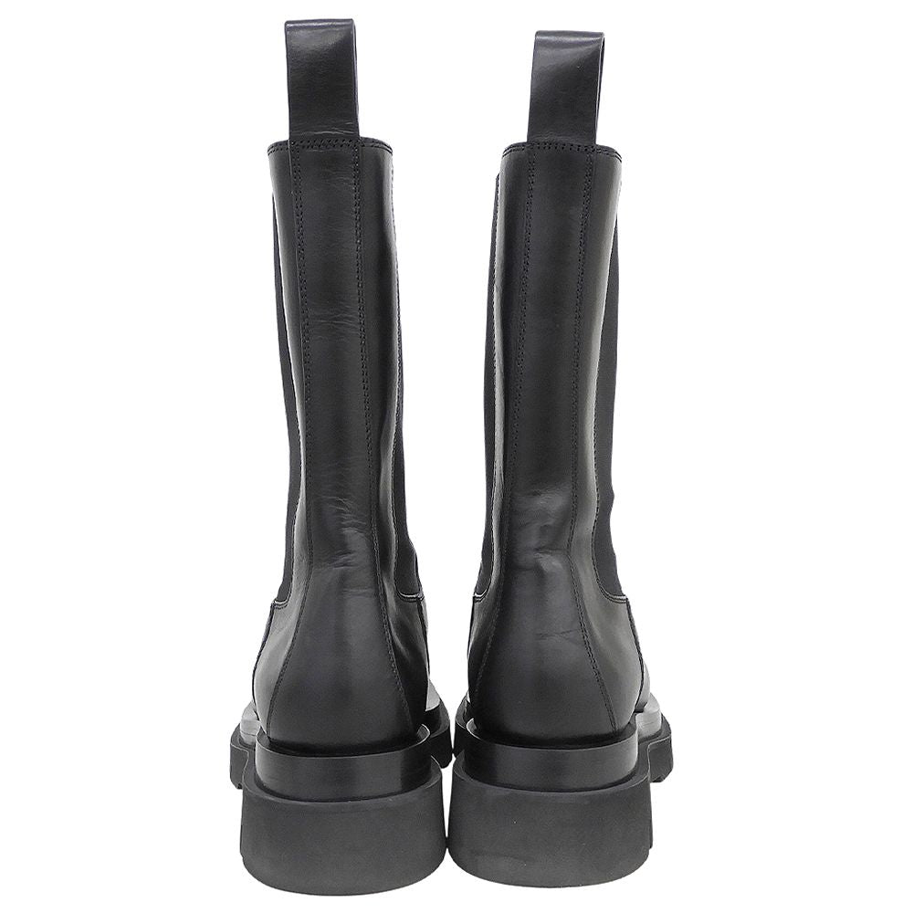 Bottega Veneta Lug Rug Side Gore Boots Chelsea Shoes Black — view 5