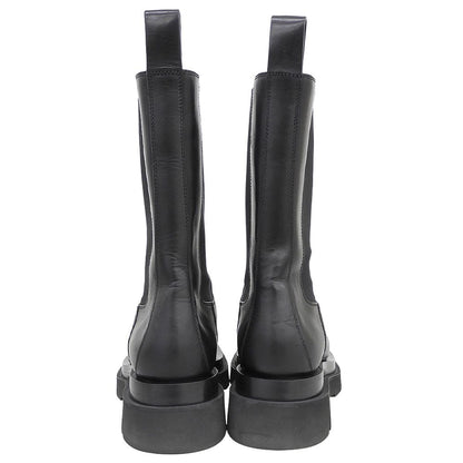 Bottega Veneta Lug Rug Side Gore Boots Chelsea Shoes Black — view 5