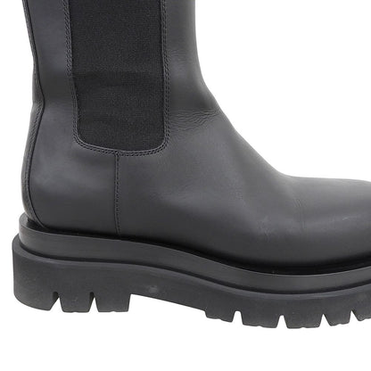 Bottega Veneta Lug Rug Side Gore Boots Chelsea Shoes Black — view 4