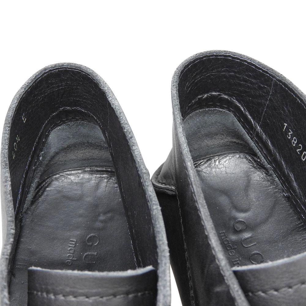 Gucci Leather Driving Shoes Black — view 4