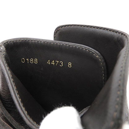 Fendi Square Toe Jodhpur Boots Shoes Brown 8 — view 6