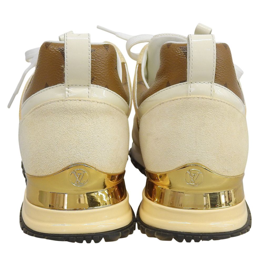 Louis Vuitton Run Away Line Sneakers White Ivory Brown — view 5