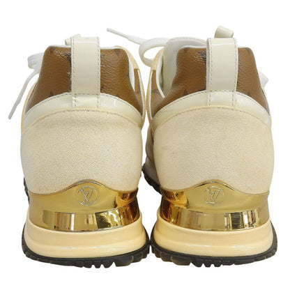 Louis Vuitton Run Away Line Sneakers White Ivory Brown — view 5