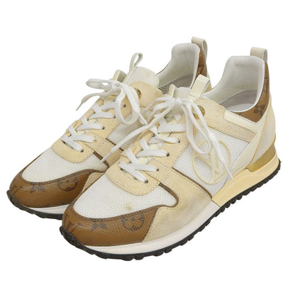 Louis Vuitton Run Away Line Sneakers White Ivory Brown