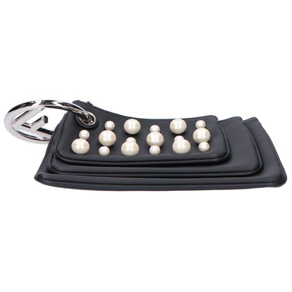 Fendi Pearl Studded Triplet Pouch Multi Clutch — view 2