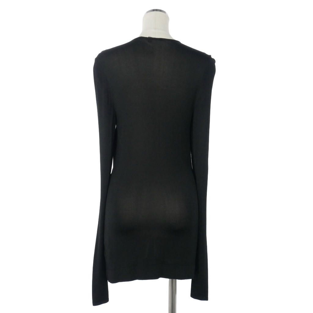 Gucci Rayon Top Belt Long Sleeve M Black — view 2