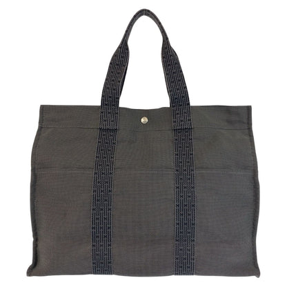 Hermes Her Line GM Gray Silver Polyamide Tote — view 2