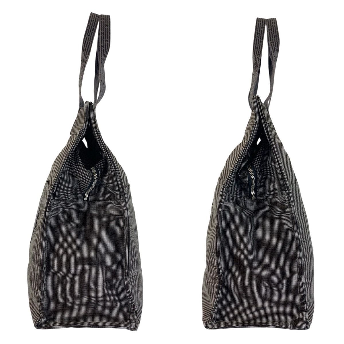 Hermes Her Line GM Gray Silver Polyamide Tote — view 7