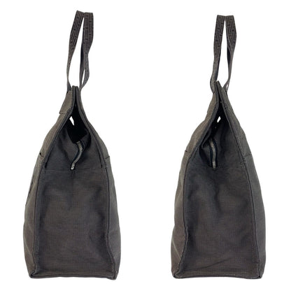 Hermes Her Line GM Gray Silver Polyamide Tote — view 7