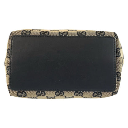Gucci Black Gold GG Canvas Leather 002 Tote Shoulder — view 9