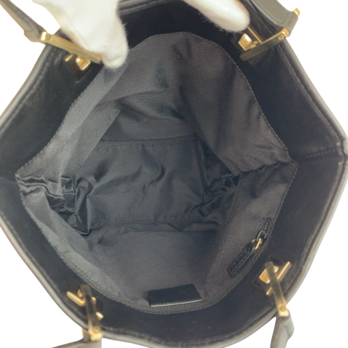Gucci Black Gold GG Canvas Leather 002 Tote Shoulder — view 8