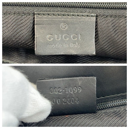 Gucci Black Gold GG Canvas Leather 002 Tote Shoulder — view 3
