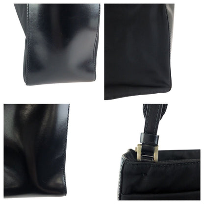 Prada Tessuto Black Silver Nylon Shoulder — view 5