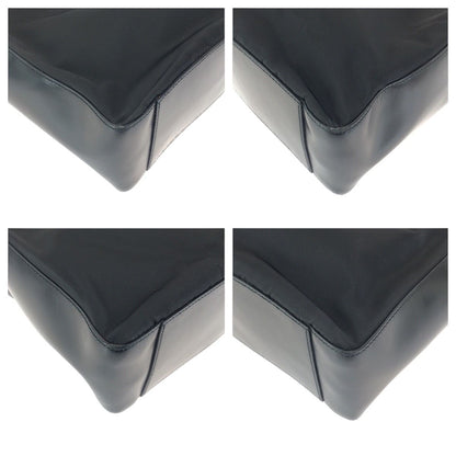 Prada Tessuto Black Silver Nylon Shoulder — view 3