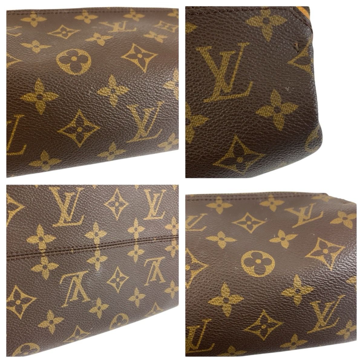 Louis Vuitton Monogram Trousse Pat Presion Brown Pouch Multi — view 6