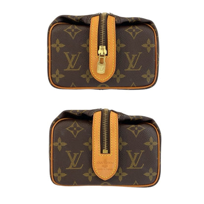 Louis Vuitton Monogram Trousse Pat Presion Brown Pouch Multi — view 8