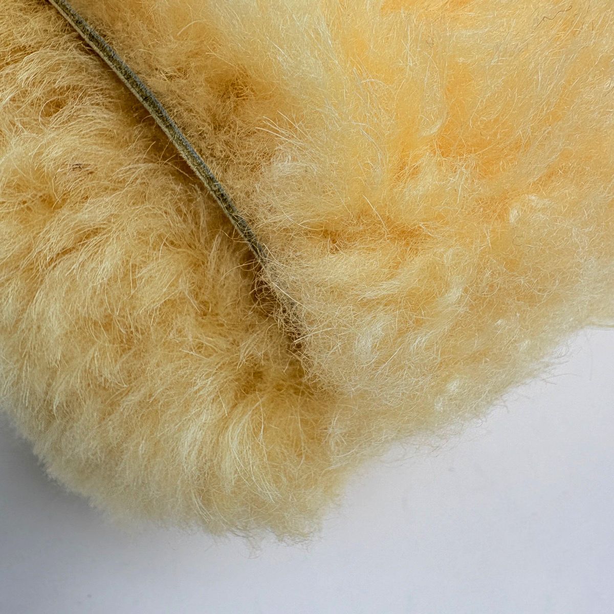 Bottega Veneta Small Arco Tote Intrecciato Shearling Yellow — view 3
