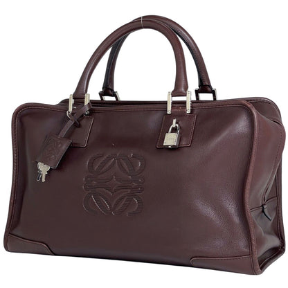 Loewe Amazona 36 Anagram Handbag Leather Brown