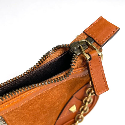 Gucci GG Pattern Chain Handbag Canvas Terracotta — view 7
