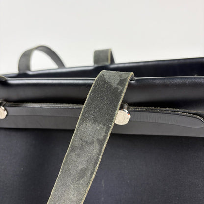 Hermes Herbag Cabas 2-Way Shoulder Bag Tote Toile Officier Black — view 7