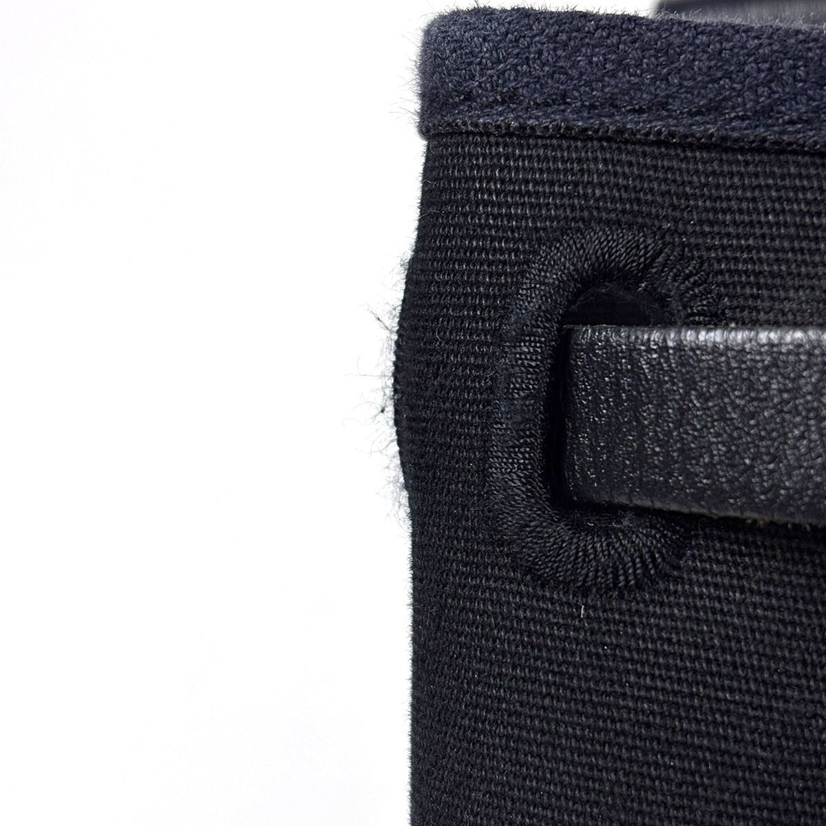Hermes Herbag Cabas 2-Way Shoulder Bag Tote Toile Officier Black — view 5