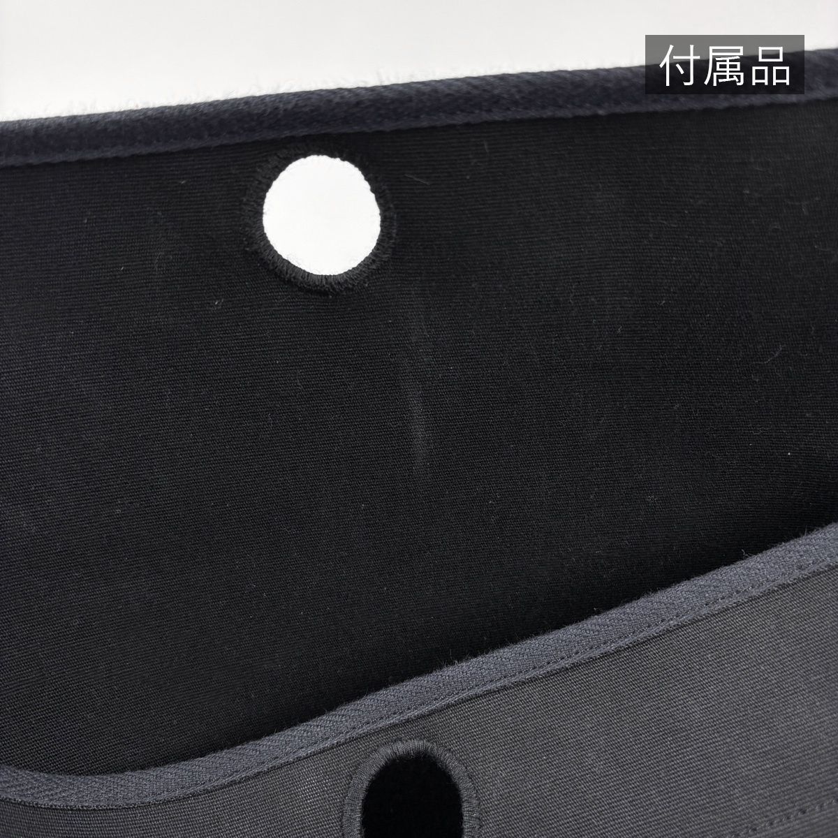 Hermes Herbag Cabas 2-Way Shoulder Bag Tote Toile Officier Black — view 6