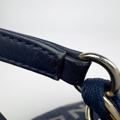 Chanel Deauville Line Chain Tote CC Logo 2-Way Straw Navy — view 7