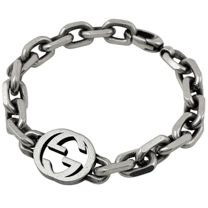 Gucci Interlocking Bracelet 925 Sterling Silver