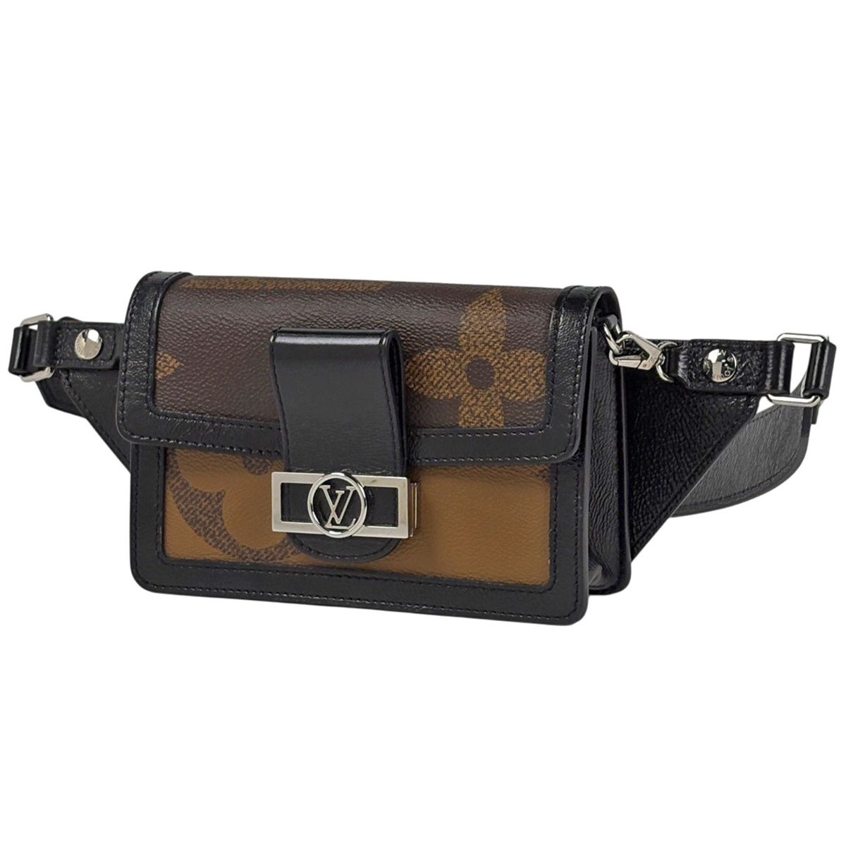 Louis Vuitton Waist Bag Monogram Reverse Brown Noir