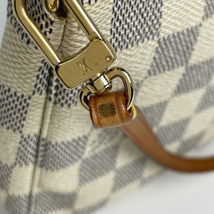 Louis Vuitton Pochette Makeup Cosmetics Pouch Damier Azur White — view 4