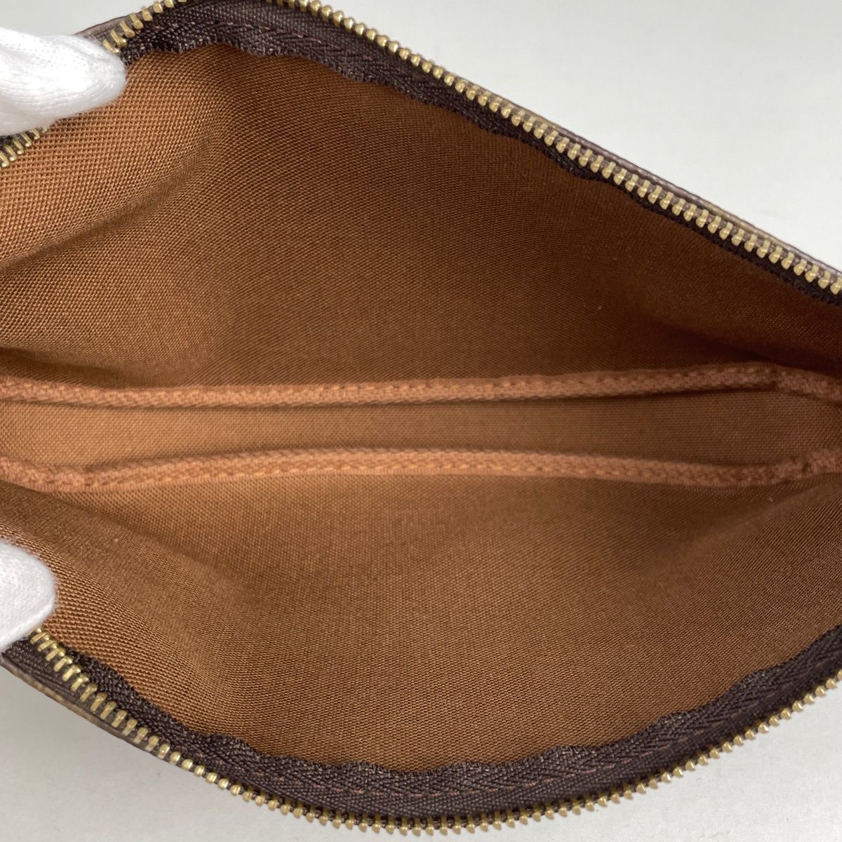 Louis Vuitton Pochette Makeup Cosmetics Pouch Monogram Brown — view 8