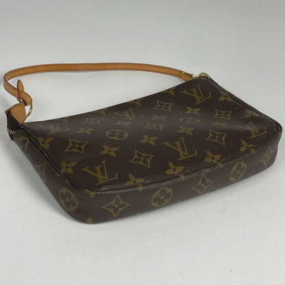 Louis Vuitton Pochette Makeup Cosmetics Pouch Monogram Brown — view 2
