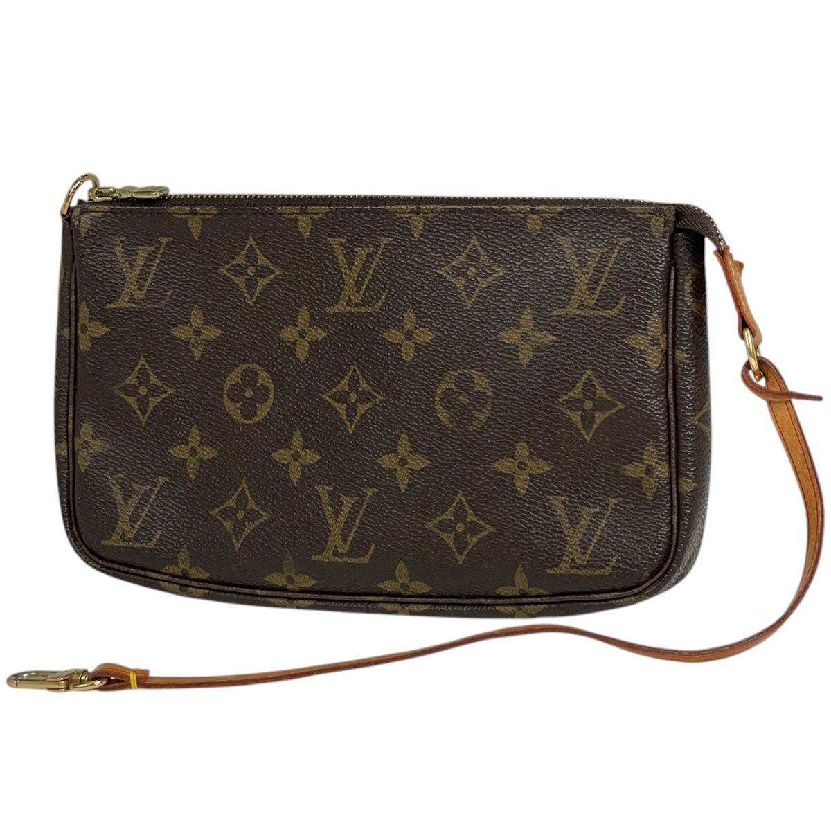 Louis Vuitton Pochette Makeup Cosmetics Pouch Monogram Brown