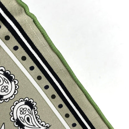 Hermes Carre 55 Chorus Stellarum Bandana Scarf Silk Khaki Multicolor — view 3