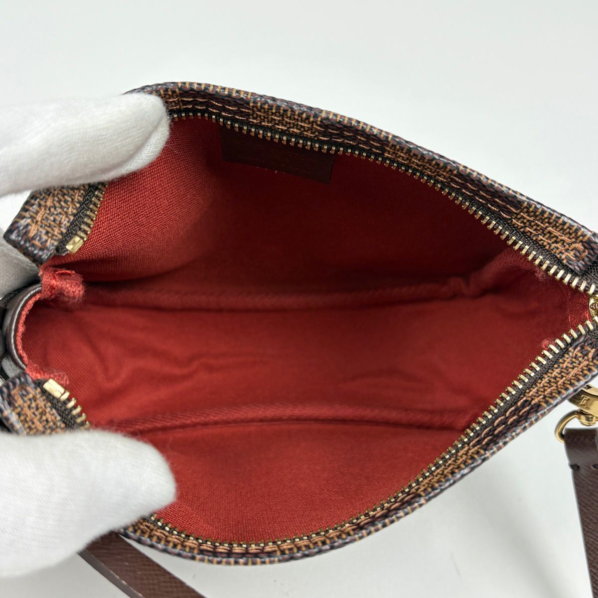 Louis Vuitton Trousse Makeup Pouch Damier Brown — view 6