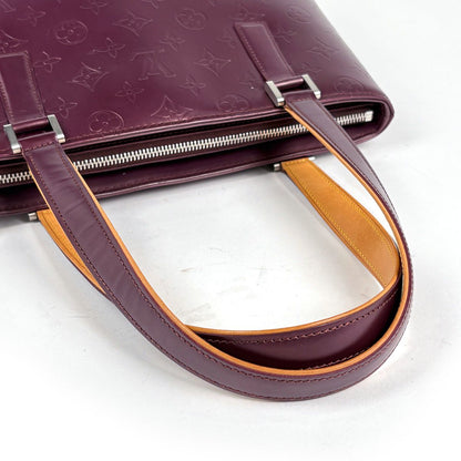 Louis Vuitton Stockton Shoulder Bag Tote Monogram Matte Violet — view 7