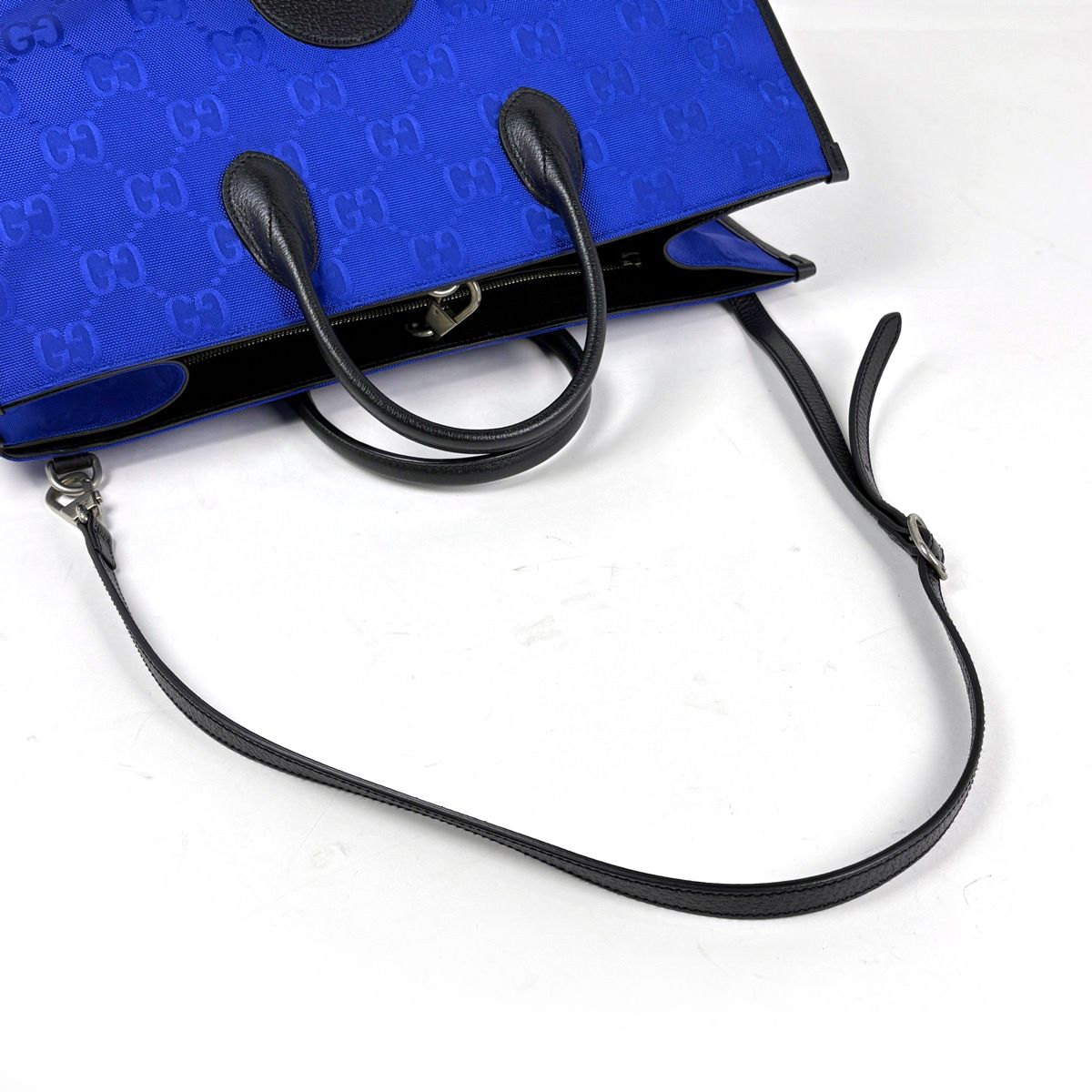 Gucci Off the Grid Tote 2-Way Nylon Blue Black — view 5