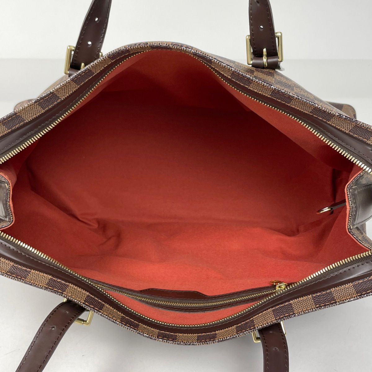 Louis Vuitton Chelsea Tote Shoulder Bag Damier Brown — view 8