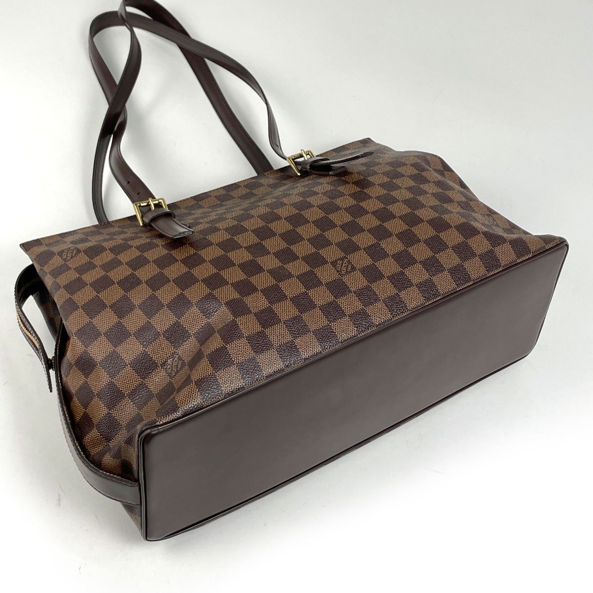 Louis Vuitton Chelsea Tote Shoulder Bag Damier Brown — view 2