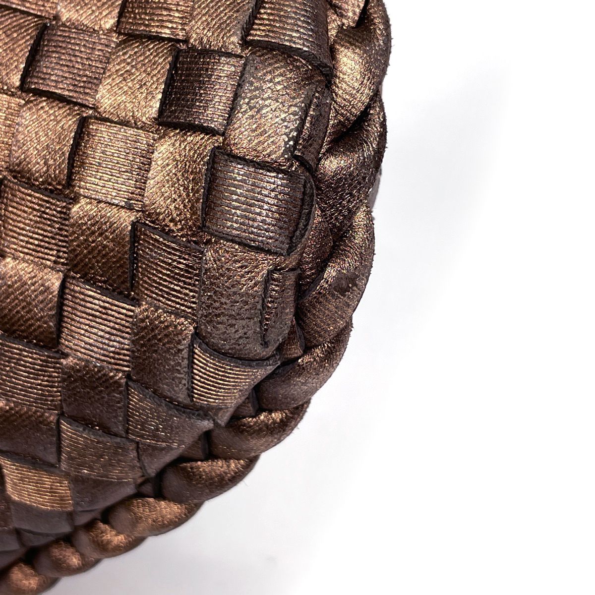 Bottega Veneta Intrecciato Shoulder Bag Hobo Leather Blanc — view 3