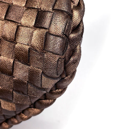 Bottega Veneta Intrecciato Shoulder Bag Hobo Leather Blanc — view 3