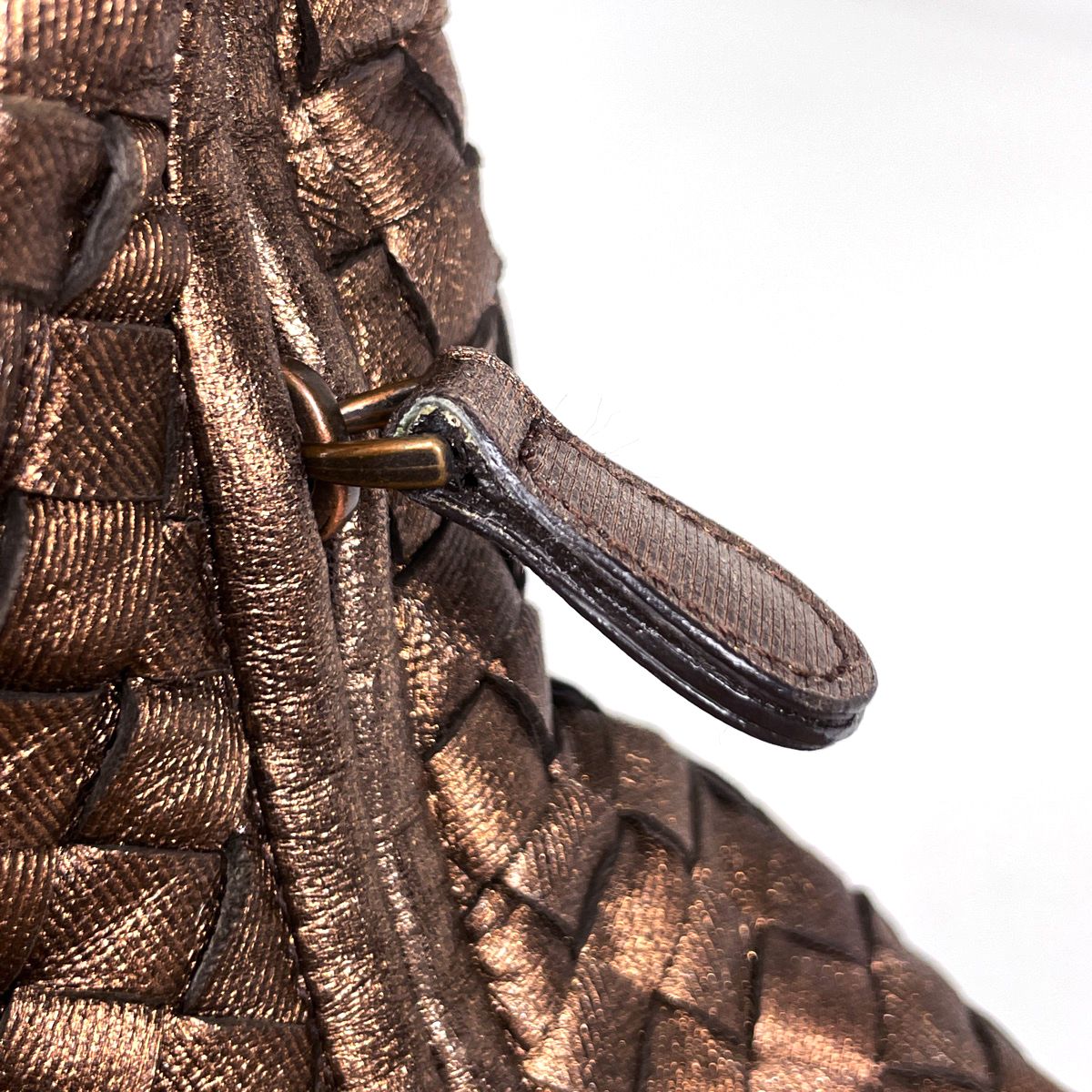 Bottega Veneta Intrecciato Shoulder Bag Hobo Leather Blanc — view 4