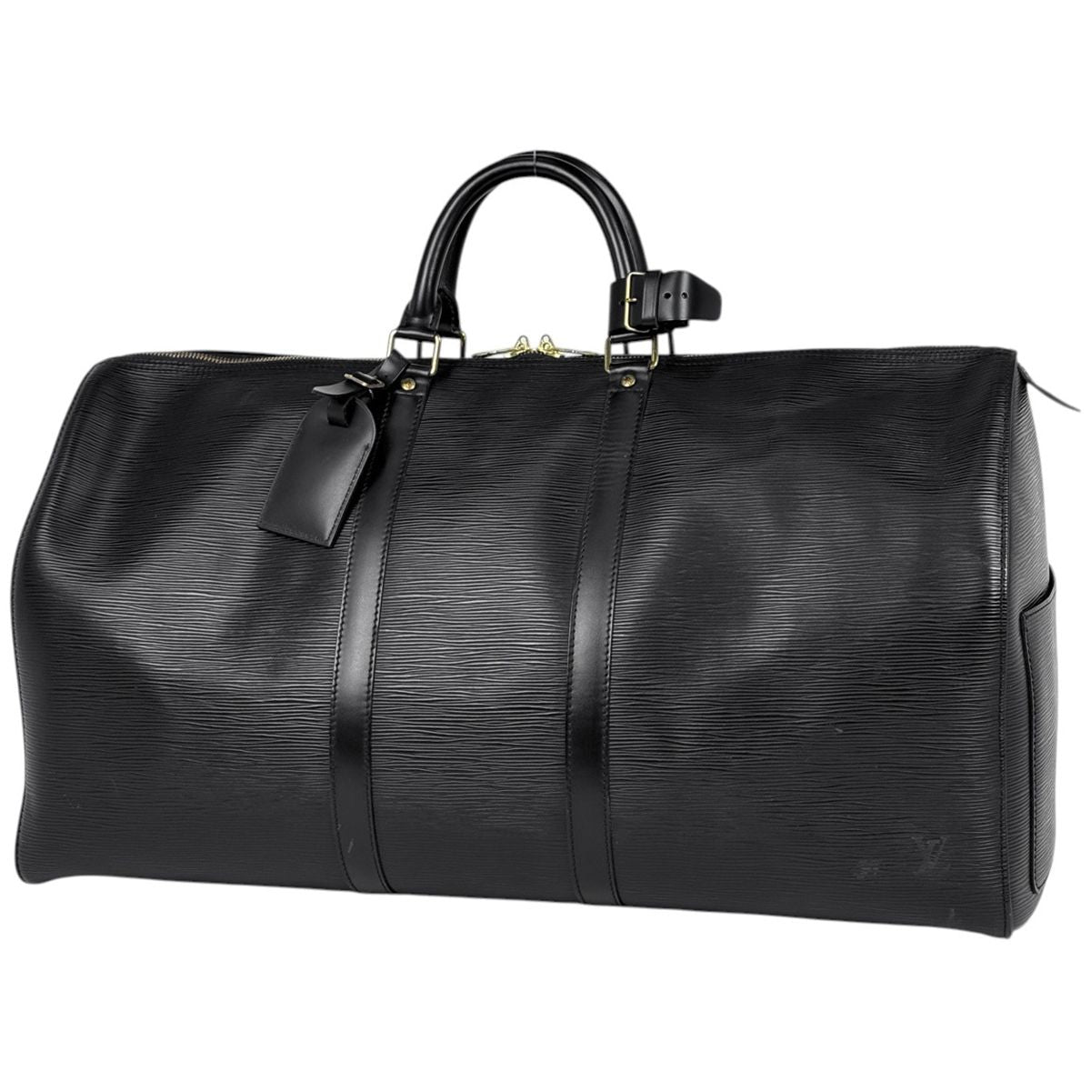 Louis Vuitton Keepall 55 Boston Bag Epi Noir