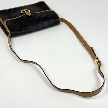 Dior Honeycomb Shoulder Bag Black Beige — view 6