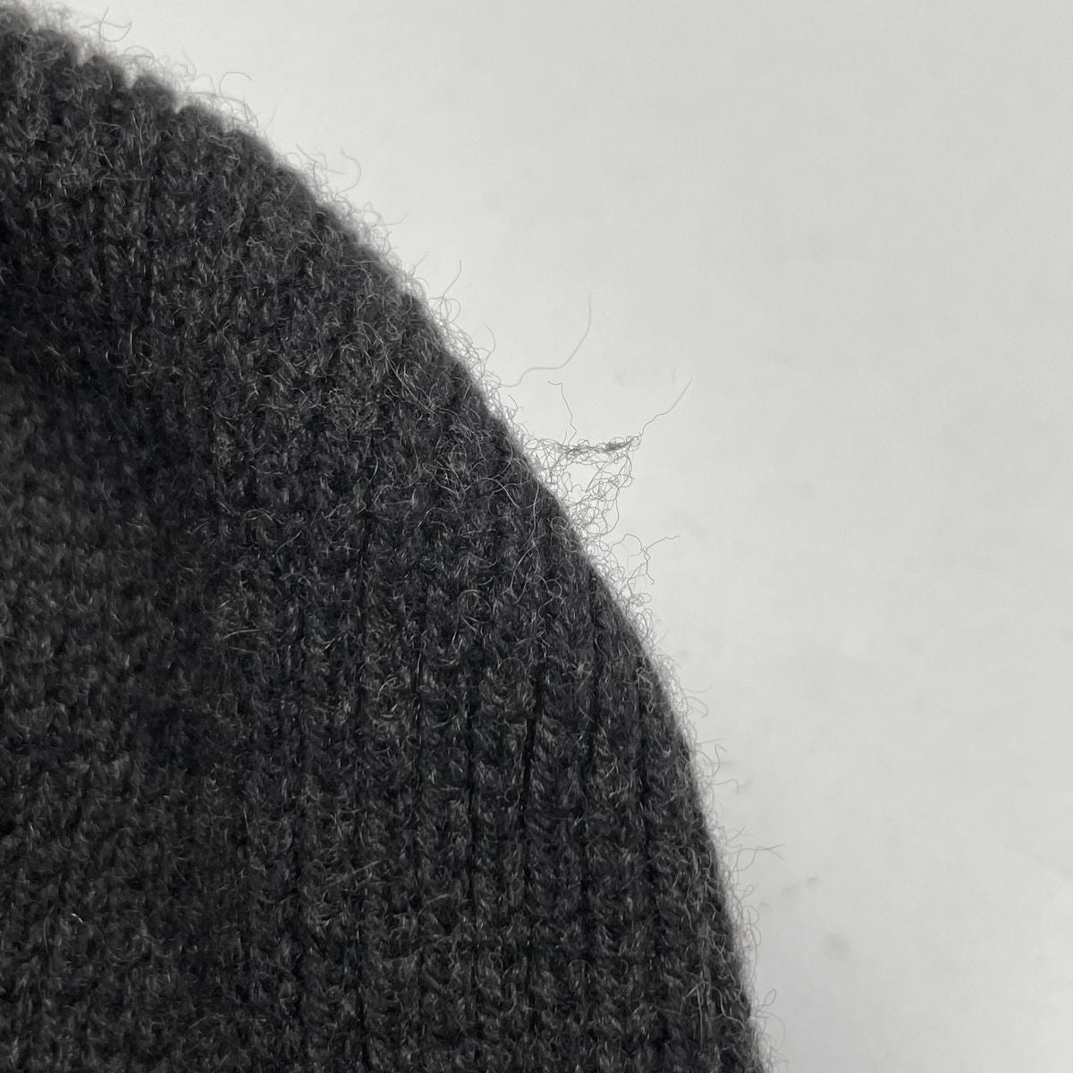 Hermes Logo Knit Cap Martin Margiela Era Hat Cashmere Black — view 4