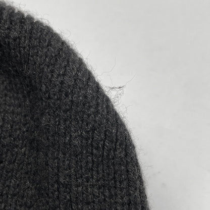Hermes Logo Knit Cap Martin Margiela Era Hat Cashmere Black — view 4