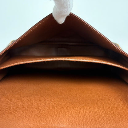 Louis Vuitton Cartouchiere Shoulder Bag Monogram Brown — view 9