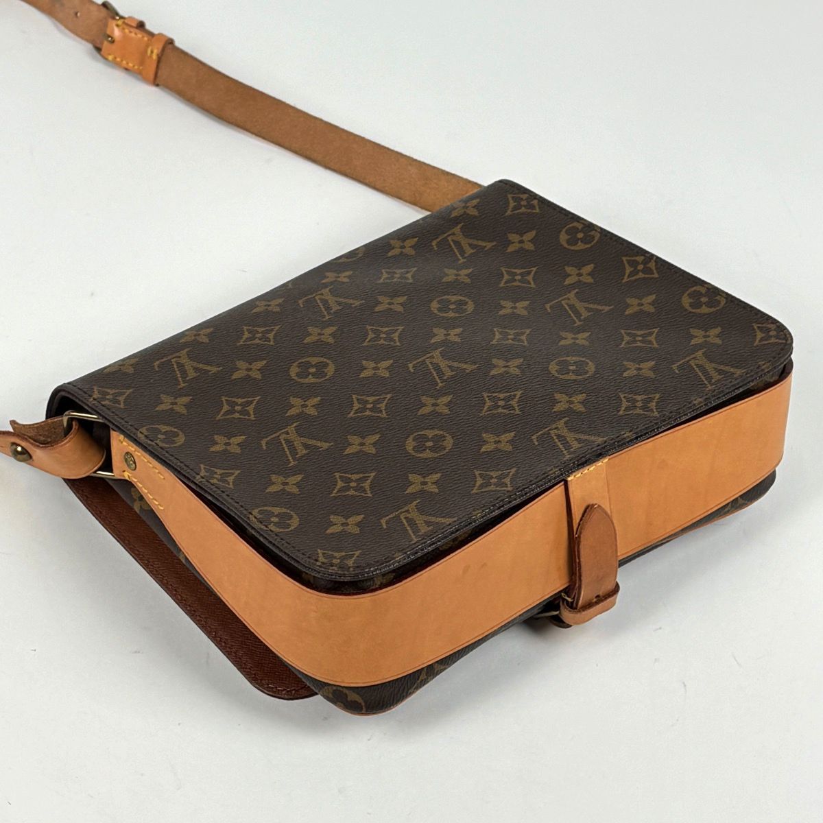 Louis Vuitton Cartouchiere Shoulder Bag Monogram Brown — view 2