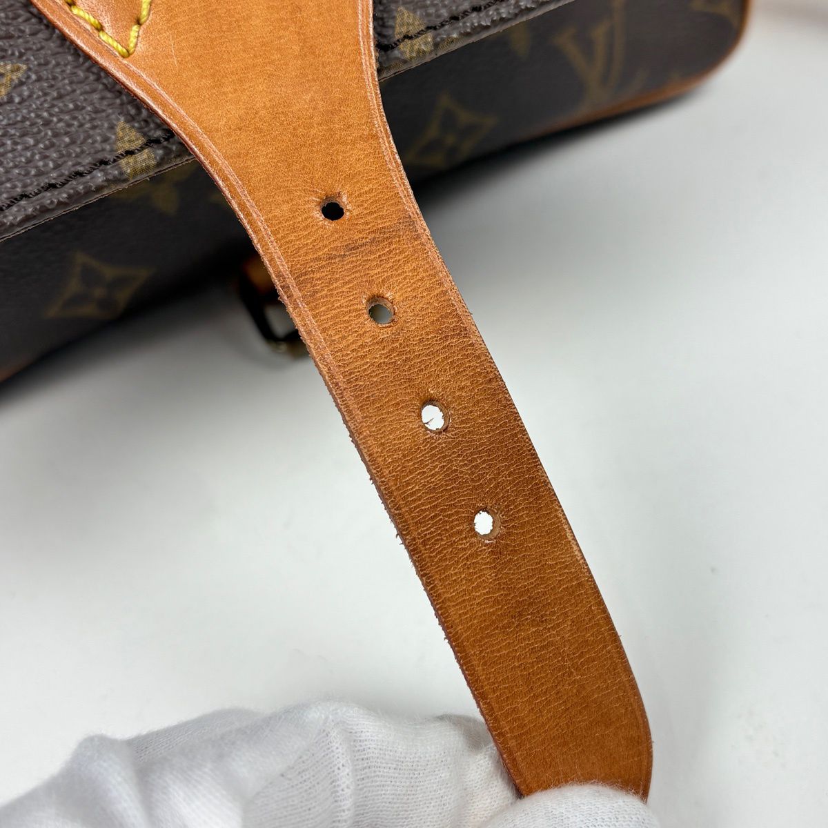Louis Vuitton Cartouchiere Shoulder Bag Monogram Brown — view 6