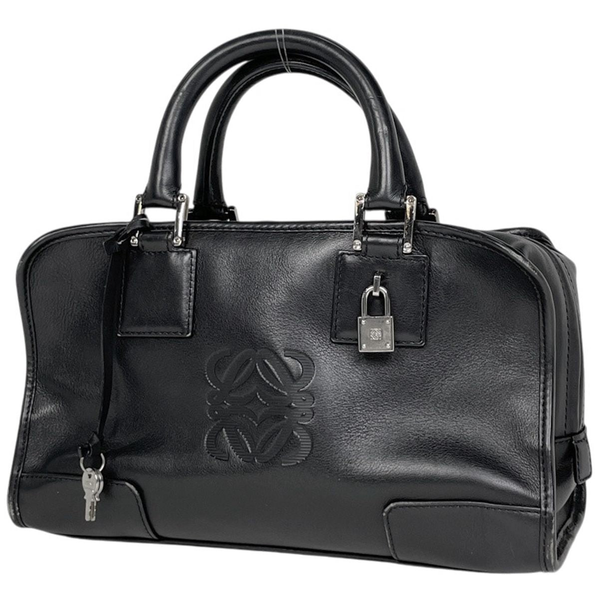 Loewe Amazona 28 Anagram Handbag Leather Black